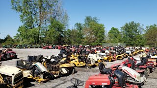 Lawn Mower Salvage Yard Greenwich Ohio Adams Small Engine [upl. by Aleinad669]