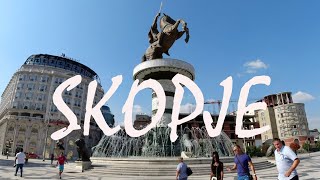 A TOUR OF SKOPJE  The Capital Of North Macedonia [upl. by Raines]