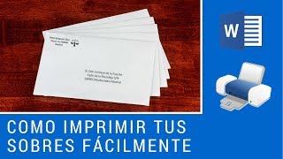 CÓMO IMPRIMIR SOBRES CON TU IMPRESORA [upl. by Colby]