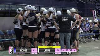 2018 International WFTDA Championships Game 11 Victorian Roller Derby League v Denver Roller Derby [upl. by Annayram]