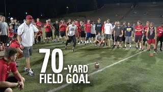 Andrew Baggett  70Yard Field Goal  NFL Draft Eligible Kicker [upl. by Singer]