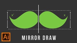 Illustrator Trick  Mirror Draw [upl. by Gilbertina]