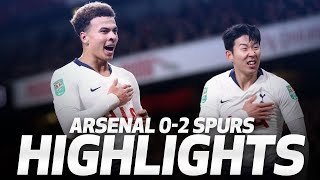 HIGHLIGHTS  ARSENAL 02 SPURS Carabao Cup quarterfinal [upl. by Tiemroth]