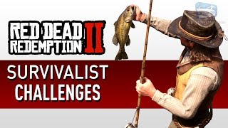 Red Dead Redemption 2  Survivalist Challenge Guide [upl. by Elleval]