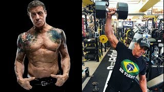 Stallone still ripped and lifting heavy at age 71 [upl. by Grishilde]