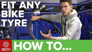 How To Fit Any DifficultToFit Bike Tyre [upl. by Yadrahc]