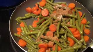 HARICOTS VERTS SAUTÉS AU CITRON ET AU VINAIGRE [upl. by Tsui]