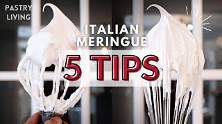 5 IMPORTANT TIPS TO MAKE PERFECT ITALIAN MERINGUE [upl. by Jordain]