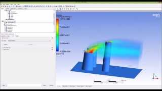 Ansys CFX  Flow from a chimney Part 13 [upl. by Nosimaj]