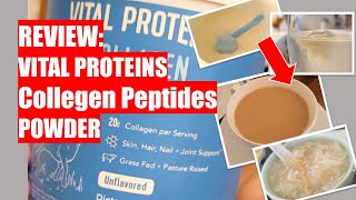 REVIEW Costco VITAL PROTEINS Collagen Peptides Powder [upl. by Ponzo493]