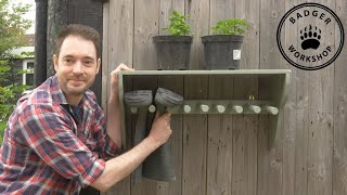 I Made This Outside Wall Boot Rack [upl. by Tyrus398]