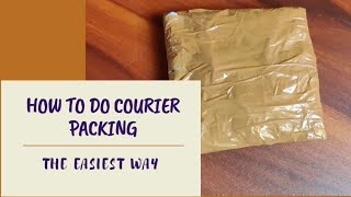 Courier Packing Simple courier packagingHow to do courier packing [upl. by Ainat]