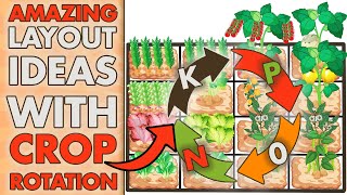 4 SQUARE FOOT GARDENING Layout Ideas With CROP ROTATION Companion Plants Included [upl. by Avie]