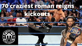 70 Craziest Roman Reigns Kickouts [upl. by Dnartreb]