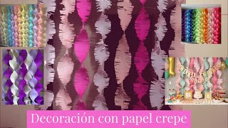 Decoración con papel crepe  Mairy [upl. by Eca]