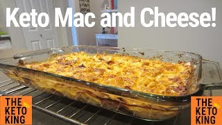 Keto Mac N Cheese  Cauliflower Mac N Cheese  Mac and Cheese [upl. by Enelez]