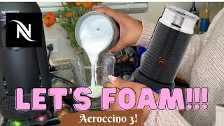 How To Foam Milk With Aeroccino 3 Make Coffee With Foam Tips amp Tricks  Easy Foamed Latte Recipe [upl. by Htinnek]