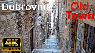 Dubrovnik Croatia 🇭🇷 4K Old Town Walking Tour [upl. by Anrol57]