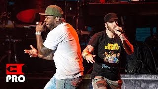 Eminem ft 50 Cent  Patiently Waiting In Da Club I Get Money Crack a Bottle Multicam NY 2018 [upl. by Granoff]