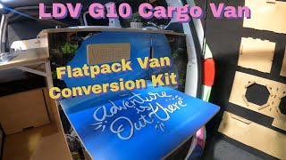 VANLAB Flat Pack Campervan Conversion kit of the LDV G10 Cargo Van [upl. by Isdnil423]