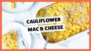 HEALTHY CAULIFLOWER MAC AND CHEESE [upl. by Aehsila]