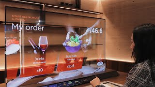 Crazy transparent OLED concept TVs [upl. by Lathan75]