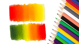 Comment Faire Un DÃ‰GRADÃ‰ AU CRAYON DE COULEUR Tuto Technique [upl. by Lillith]