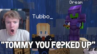 TommyInnit goes against Dream and betrays Technoblade  Dream SMP [upl. by Ymma]