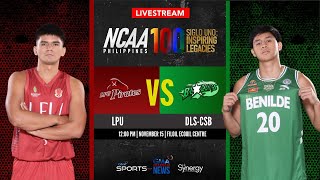 LPU vs Benilde Men’s Basketball  NCAA Season 100 [upl. by Sonstrom470]