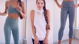 YOGAWORKOUT CLOTHING HAUL TRY ON [upl. by Yzdnil]