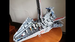 MOC LEGO Venator Class Star Destroyer with FULL INTERIOR [upl. by Aicirtam]