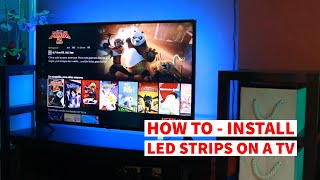 TV LED Strip Installation Guide How to [upl. by Lovell]