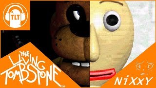 Five Nights in Basics Baldis Basics x FNAF The Living Tombstone and NiXxY feat OR3O [upl. by Danyelle]