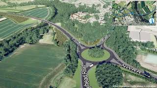 Shropshire Council  Shrewsbury North West Relief Road Flythrough 2020 [upl. by Nnyre]