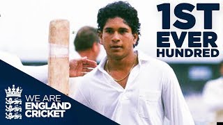 Sachin Tendulkars First EVER hundred At 17 Years Old  England v India 1990  Highlights [upl. by Sayers368]