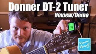 Donner DT2 Clip on TunerquotReviewDemo [upl. by Ahsinirt]