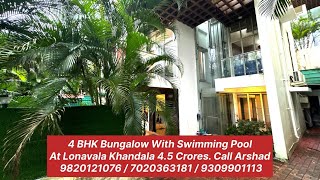 4 BHK Bungalow For Sale In Lonavala yopropertyexplorer [upl. by Mercedes]