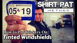 How To Put Stickers on Tinted Windshields [upl. by Gilles]