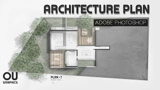 Easy Architecture Plan in Adobe Photoshop [upl. by Starkey]