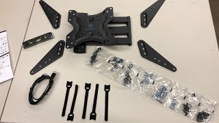 TV Wall mount unboxing and install Review [upl. by Ttekcirc]