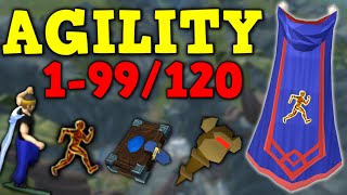 199120 Agility Guide Updated 2022  AFK amp Fastest Methods  Runescape 3 [upl. by Elman967]