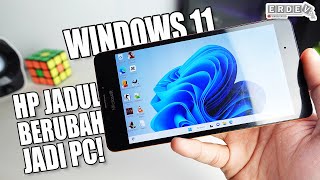 PASANG WINDOWS 11 DI HP JADUL BUAT JALANIN APP amp MAIN GAME PC  Lumia 950 Install WOA Project [upl. by Llerrit]