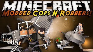 Minecraft MiniGame  MODDED COPS N ROBBERS GALACTICRAFT [upl. by Baugh]