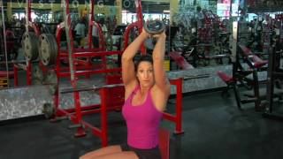 How to Do Triceps Dumbbell Extensions [upl. by Karolina37]