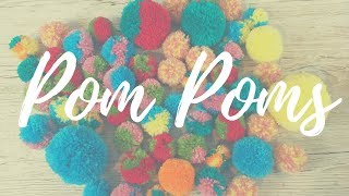 Easy Peasy Pom Poms 3 Ways to make them [upl. by Yodlem]