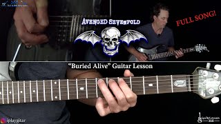 Buried Alive Guitar Lesson Full Song  Avenged Sevenfold [upl. by Dana]