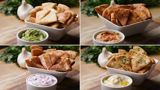 Pita Chips 4 Ways [upl. by Blakeley]