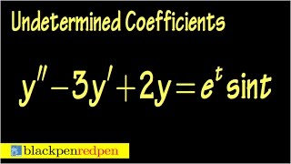 undetermined coefficients diff eq sect4519 [upl. by Mosira]