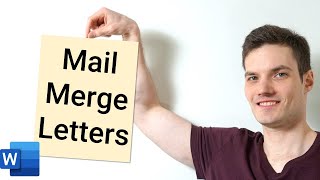 How to Mail Merge Letters  Office 365 [upl. by Darken723]