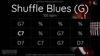 Blues Shuffle in G  Backing Track [upl. by Velda909]